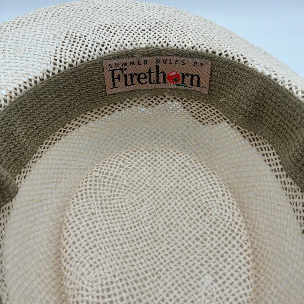 Pelican Hill Golf Club Straw Hat Ribbon Flower Accent Resort Style‎